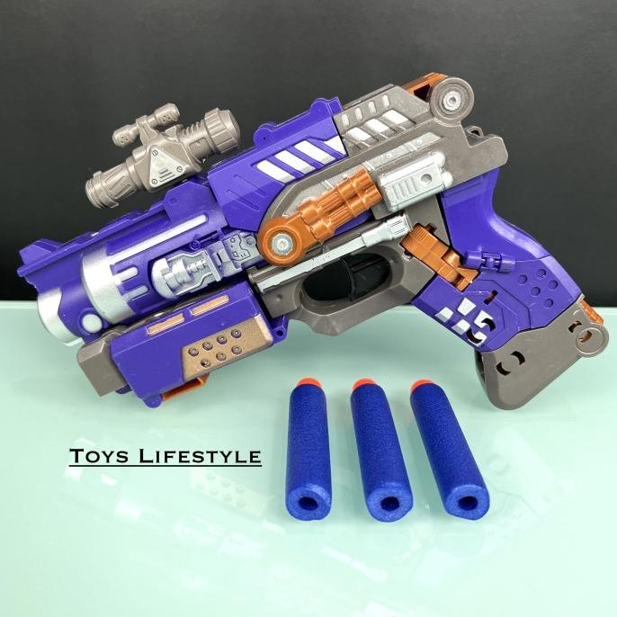 Mainan Tembakan Model Nerf Robot Gun Transform By Eastern