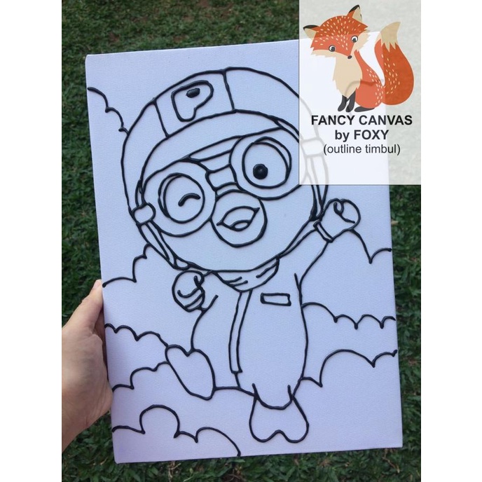 

kanvas lukis anak gambar PORORO SIMPLE