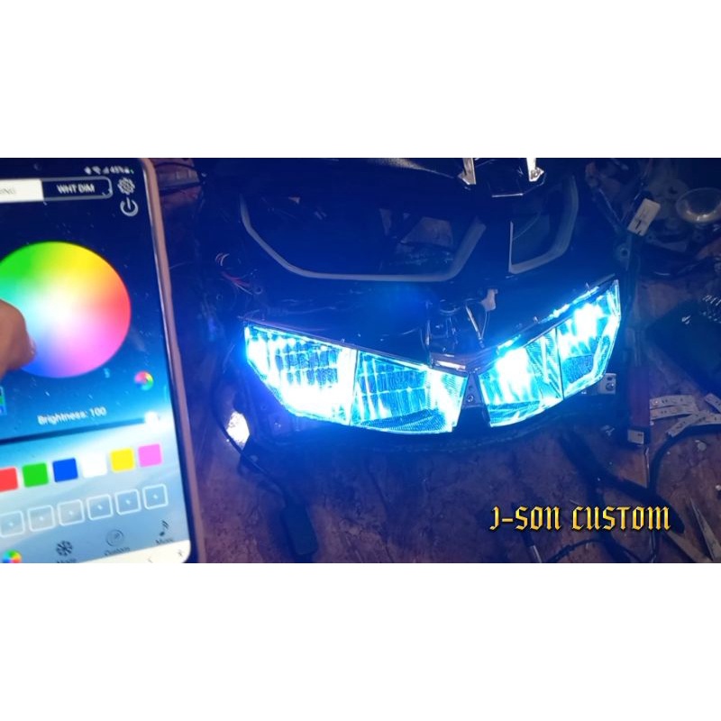Devil eye demon eye RGB android/IOS Bluetooth handphone demon projie biled