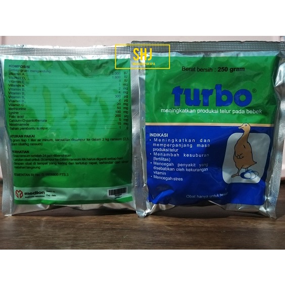 TURBO 250 GR (SUPLEMEN UNTUK BEBEK PETELUR)