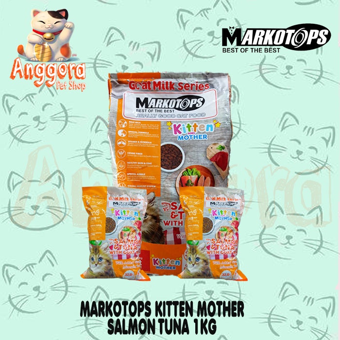 Makanan kucing Markotops 1kg kitten &amp; Mother Dry food