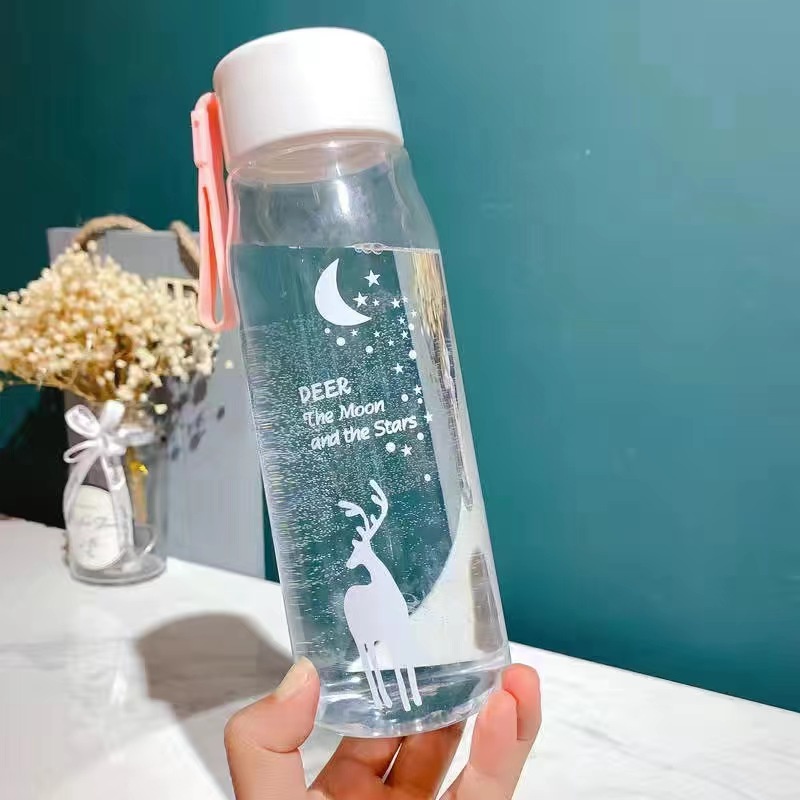 FREE BUBLE WRAP - - Botol Minum Gradasi 900 ML Free Sticker 2D &amp; 3D - Botol Minum Plastik 560 ML