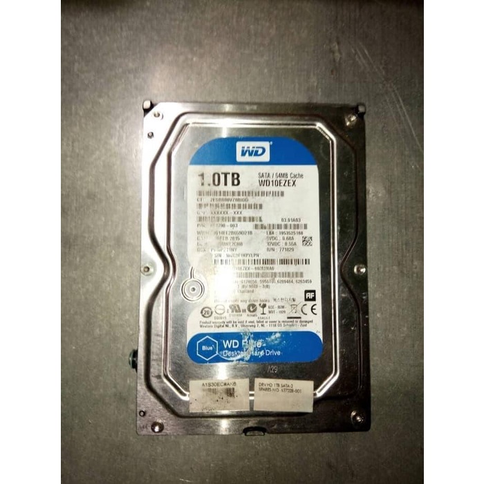 HARD DISK WD BLUE SATA 1 TERA TB GARANSI HD HARDISK PC 1000GB SECOND