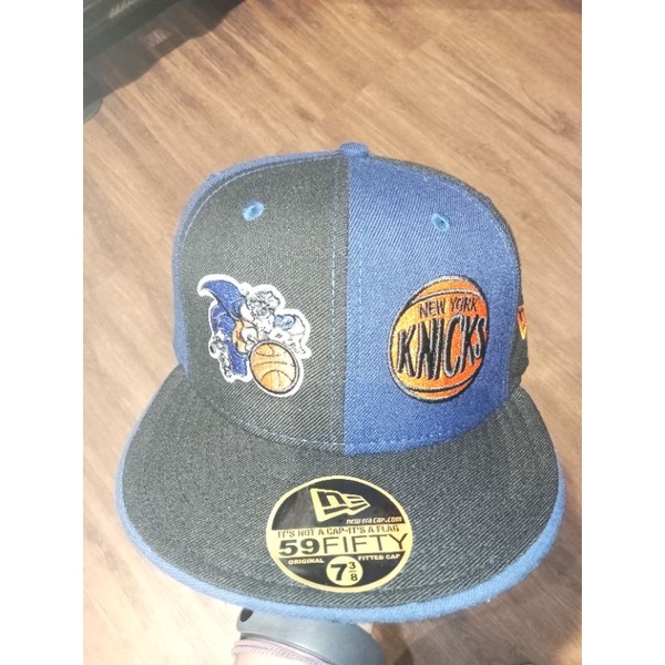 topi NBA new york knicks size 7 3/8 (58,7 cm) new era made in USA, free topi nike youth (slide 4)