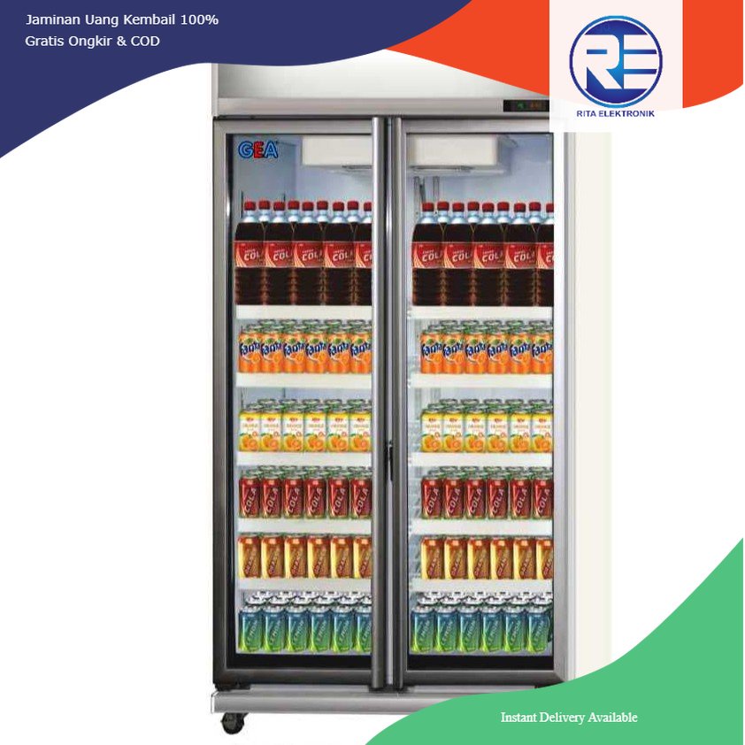 SHOW CASE GEA  2 PINTU XPO 600