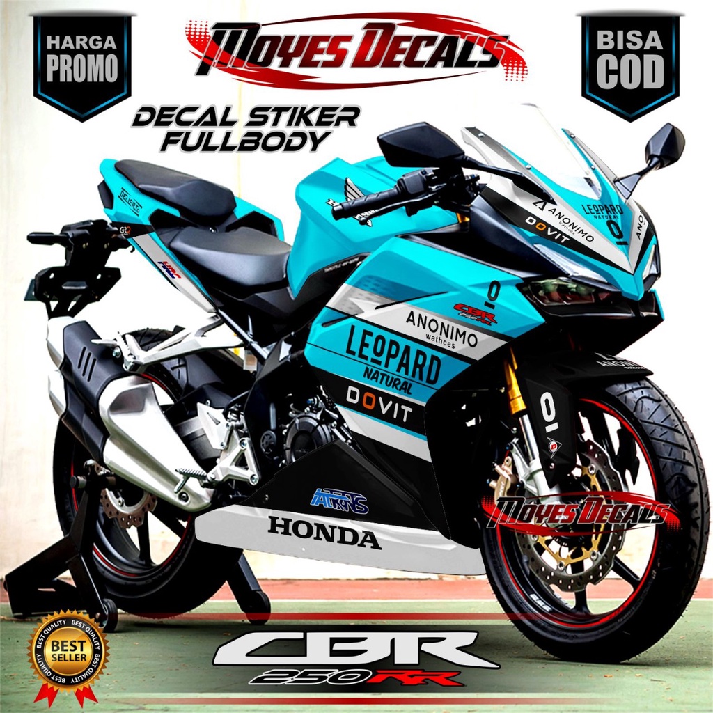 Decal CBR 250RR Stiker Racing Leopard Fullbody Decal Sticker CBR 250 RR Variasi Fullbody Terbaru