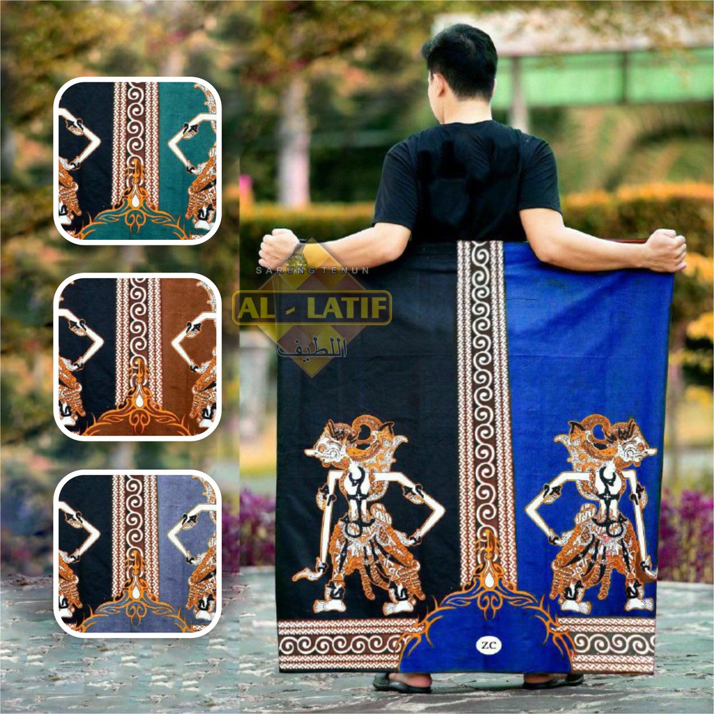 SARUNG BATIK MOTIF WAYANG GATOTKACA PEKALONGAN SARUNG PRIA SARUNG BATIK SARUNG SANTRI SARUNG EL RUMI