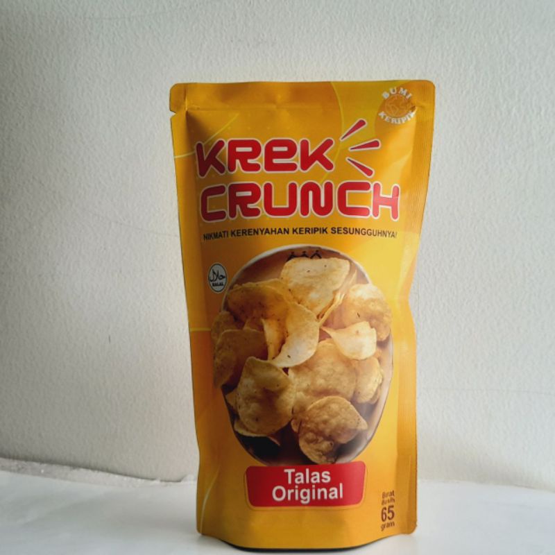 

Keripik Talas Asli Bogor 100% Krek Crunch 65 Gram tidak Gatal, Renyah dan Gurih