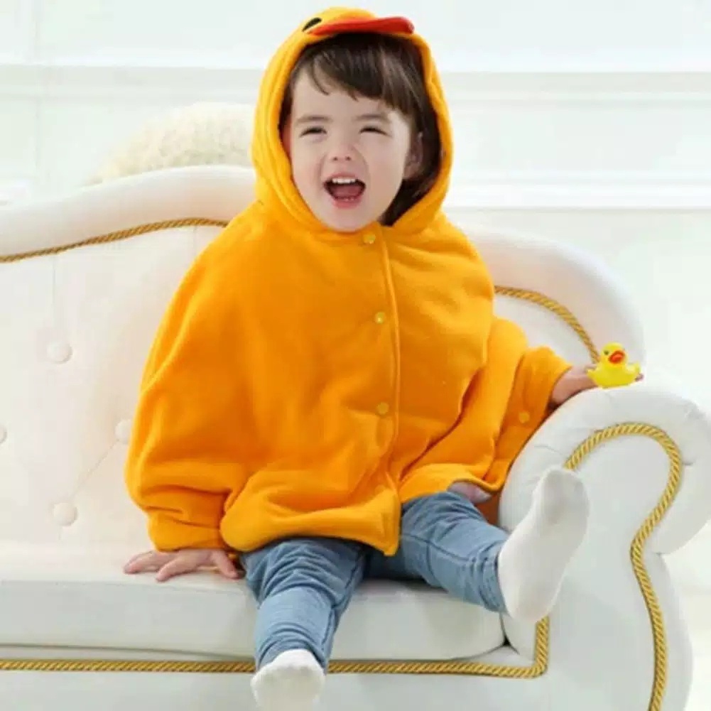 Jaket Bayi Karakter Model Penutup Kepala ( Baby Hoodie Jacket / Mantel Anak )