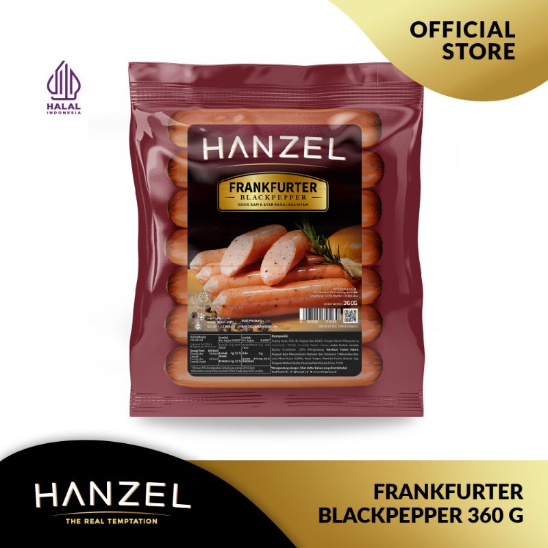 

Hanzel Frankfurter Blackpepper 360 gram