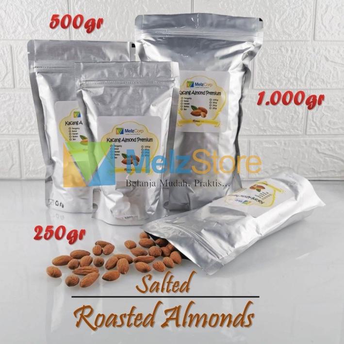 

10.10 Flash Sale Kacang Almond Panggang Asin / Roasted Almond Salted Panggang Asin 250gr buruan