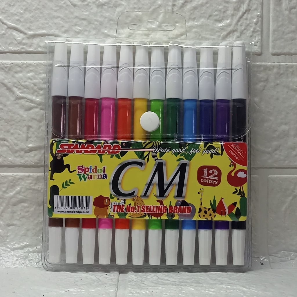 SPIDOL MARKER STANDARD CM2 12 WARNA