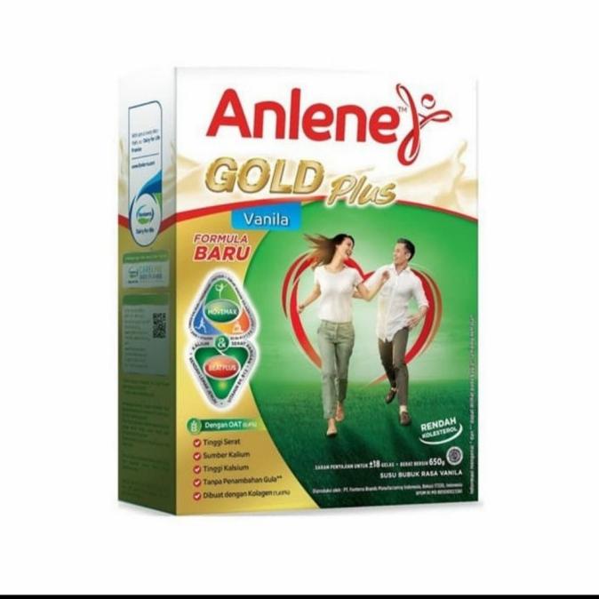 

[ COD ] ANLENE Gold Plus Susu Kalsium Box 650 Gr - Vanila