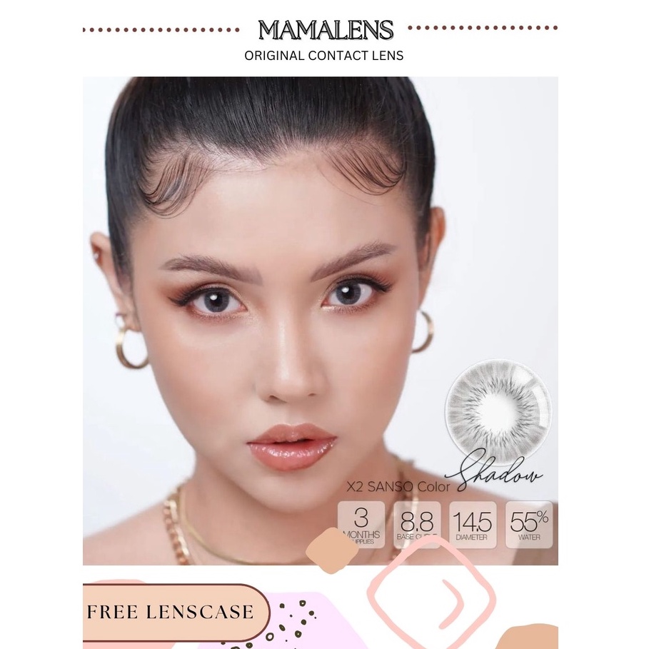 SOFTLENS X2 SANSO COLOR NORMAL &amp; MINUS -0.50 SD -3.00 | FREE LENSCASE - MAMALENS