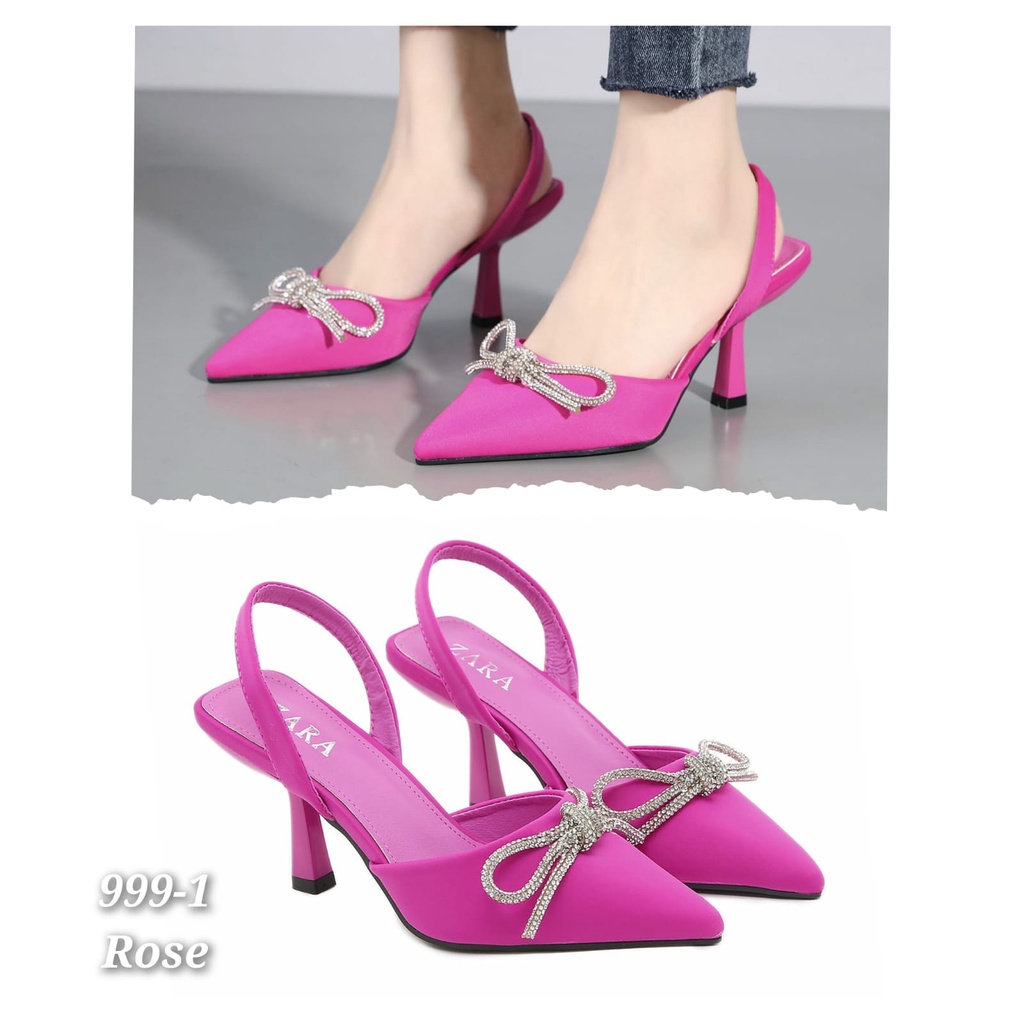 Heels 8cm Zr Import Pita diamond kode 999-1 TERMURAH