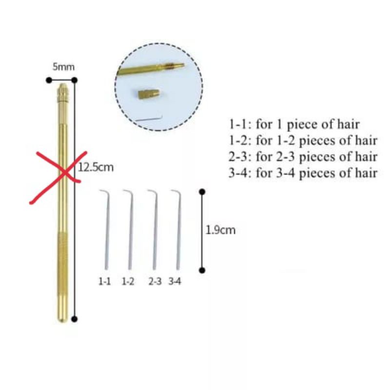 Jarum wig jarum knetting wig stainles