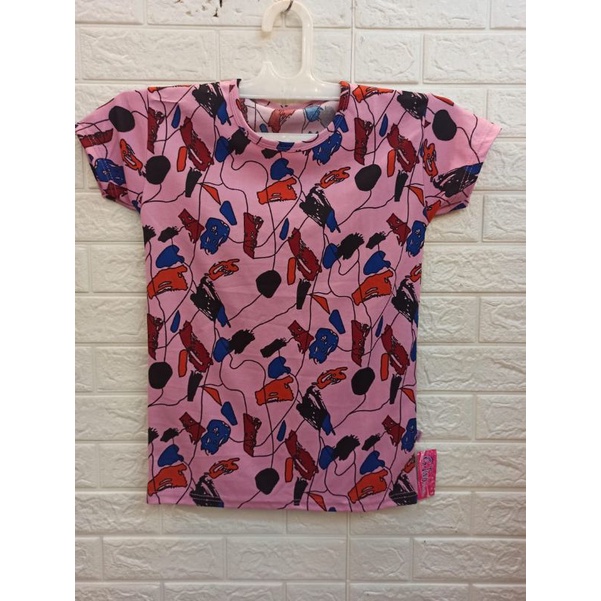 Kaos atasan cewek ladies murah pink