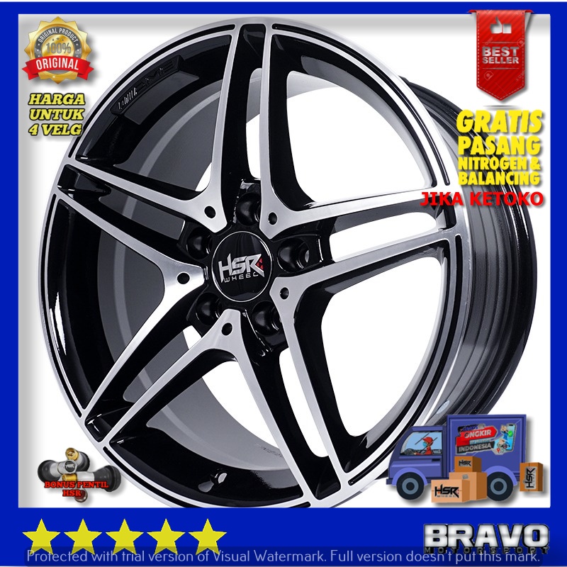 velg mobil hsr rostock ring 17 pcd 5x112 velg racing Mercedes (A, AMG GT, B, C, E, EQA, EQC, EQS, EQ