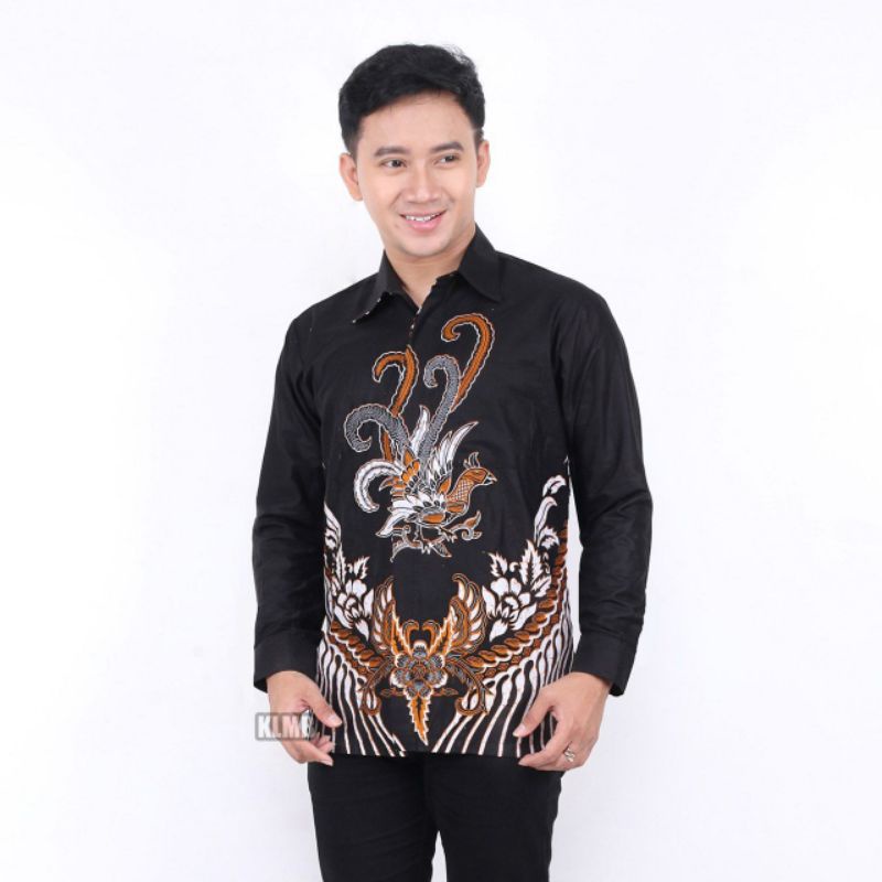 Batik Pria Bintang 5 Baju Kemeja Batik Pria Lengan Panjang Ukuruan M L XL XXL