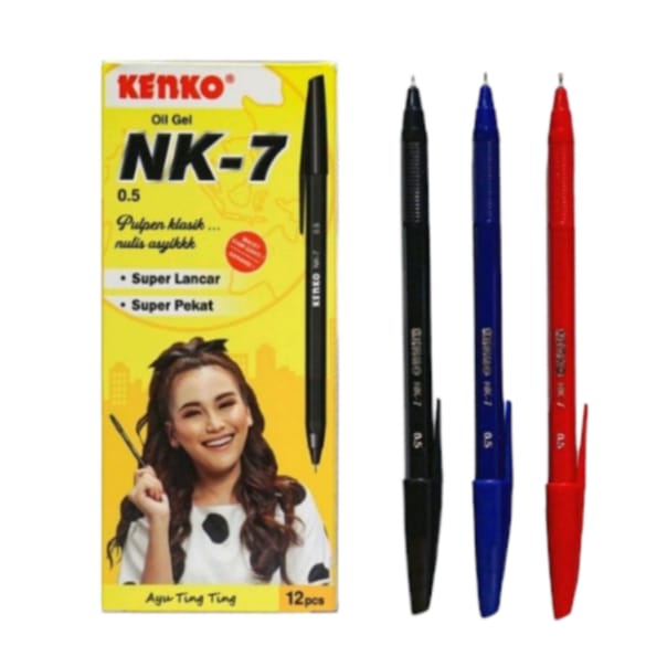 

Bolpen / Pulpen / Ballpoint Kenko NK 7 0.5mm (DIJUAL PERLUSIN)