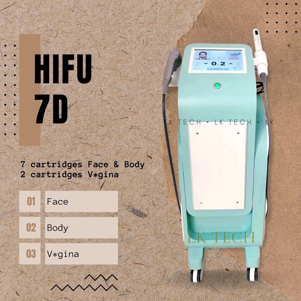 BEST MACHINE HIFU 7D FACE BODY VAGINA LENGKAP HIGH INTENSITY FOCUSED ULTRASOUND