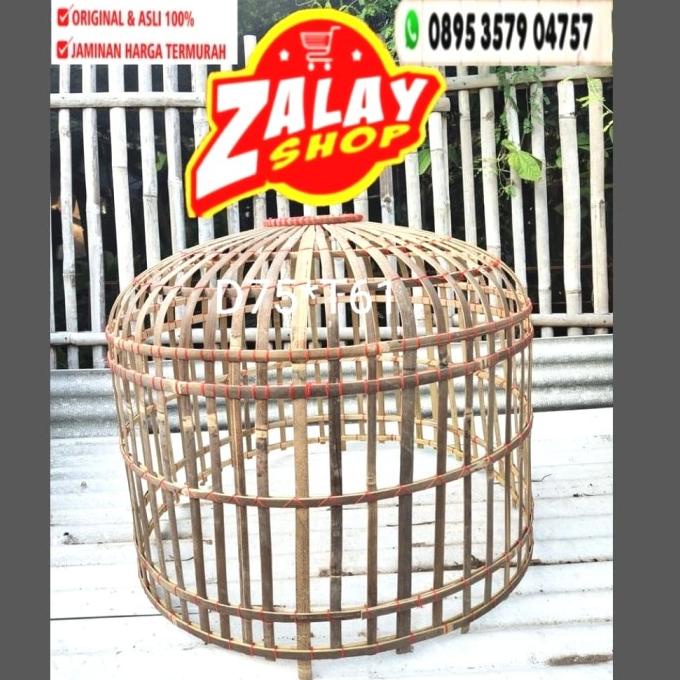 Promo Kandang Kurungan Ayam Bambu Jemur D 75Cm X T 61Cm