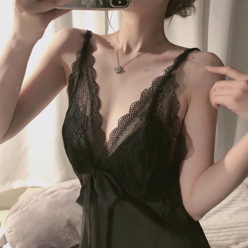 Baju Tidur Seksi Lingerie Sexy Mini Seksi Menawan Hitam Putih