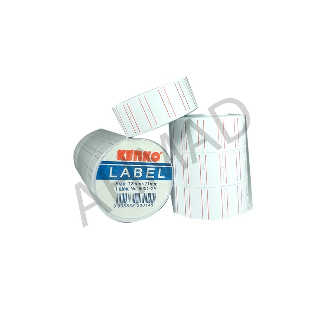 

Kenko Label Harga Price Label No.6001-2R 1 Baris [ PCS ]