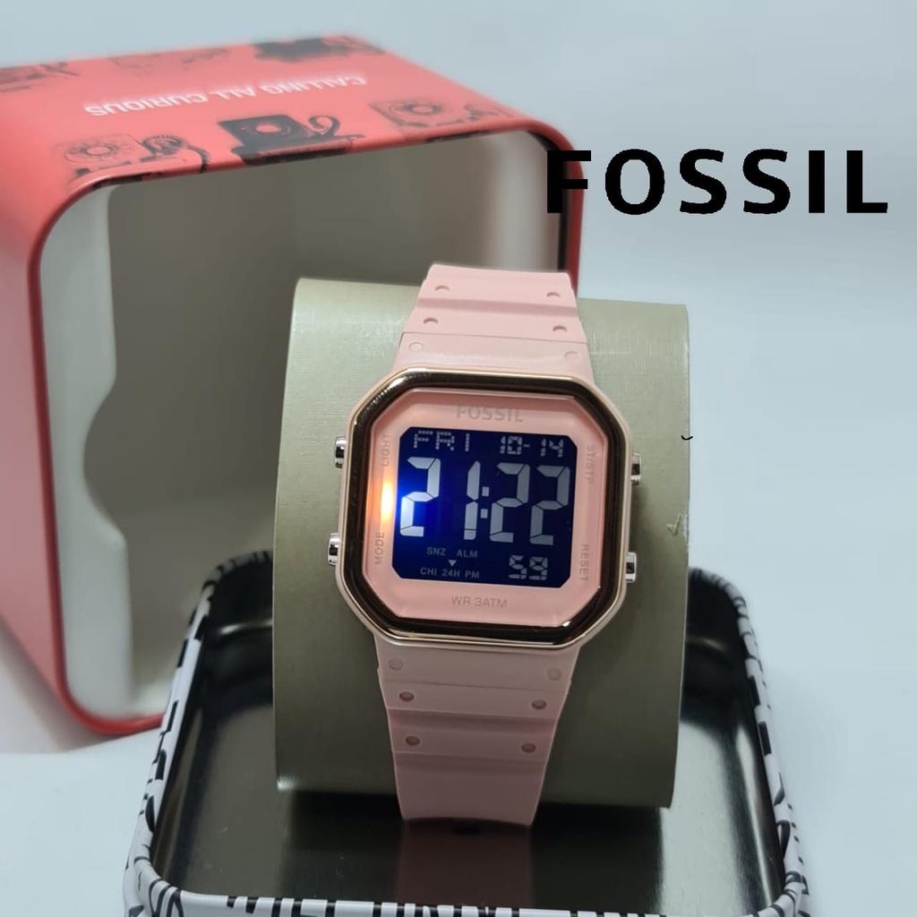 BEST SELLER JAM TANGAN WANITA DIGITAL FL J95 TALI RUBBER TANGGAL AKTIF DM 3.5CM FREE BOX &amp; BATERAI || JAM TANGAN FASHION WANITA JAM TANGAN CEWEK MURAH