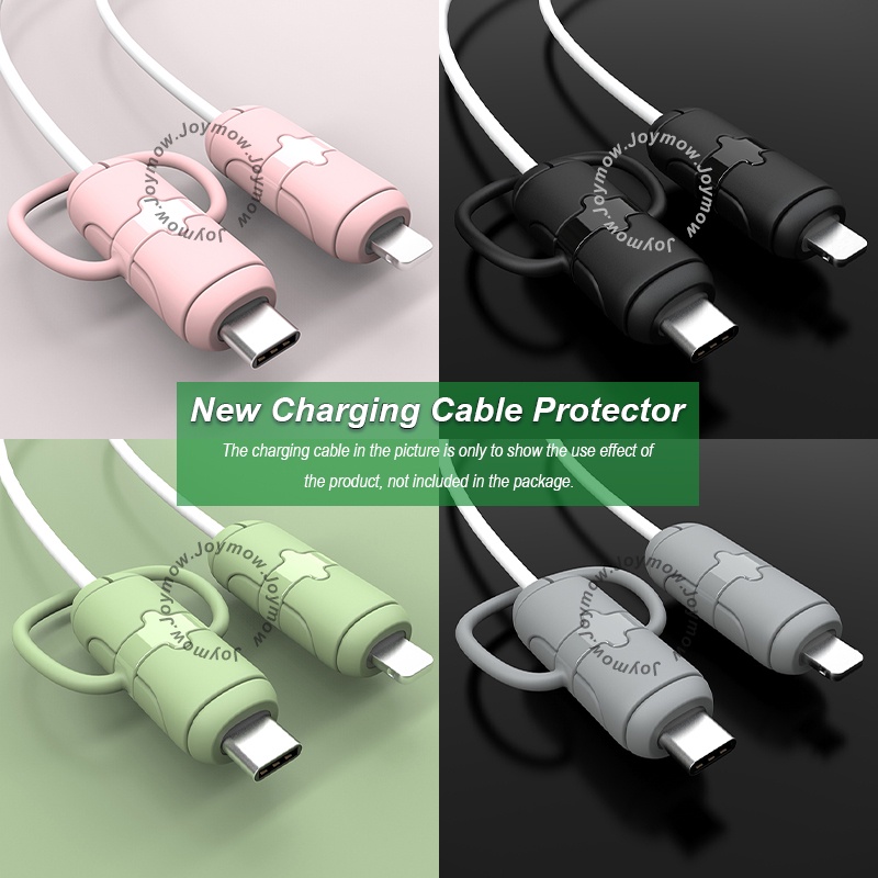 Pelindung Kabel Cas Upgrade 3in1/Cable Saver/Pelindung Kabel Dengan Cord Winder Kompatibel Untuk Kabel Port Type-C/Android