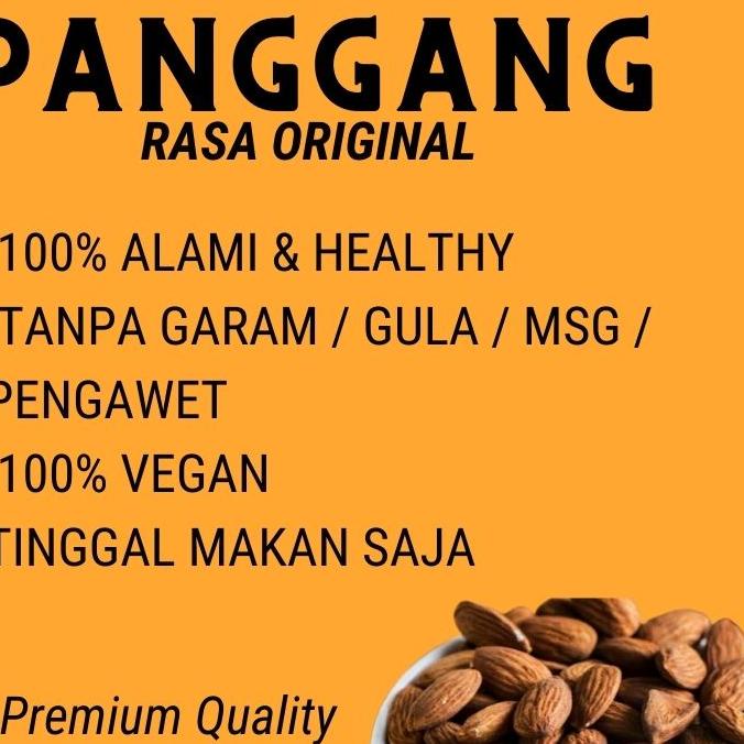 

BISA COD ✔️KACANG ALMOND PANGGANG 500GR ALMOND ROASTED RASA ORIGINAL (CEMILAN SEHAT PREMIUM QUALITY))|KD4