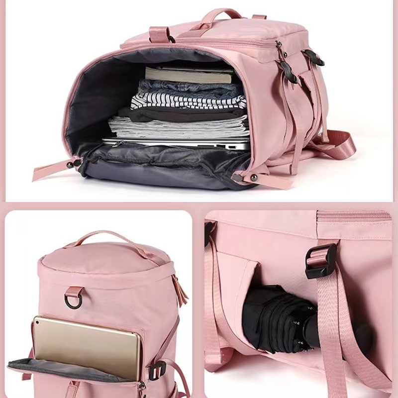 Highland Tas Travel Wanita Unisex Tas Fitness Casual Outdoor Tas Travel Waterproof Tas Travel Jinjing Wanita Tas Koper Bayi Tas Punggung Ransel Pria TTB03