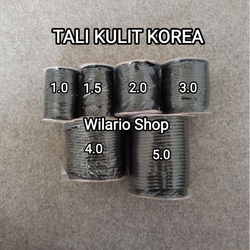 1 ROLL TALI KOREA | TALI KOREA HITAM | TALI GELANG | TALI KALUNG