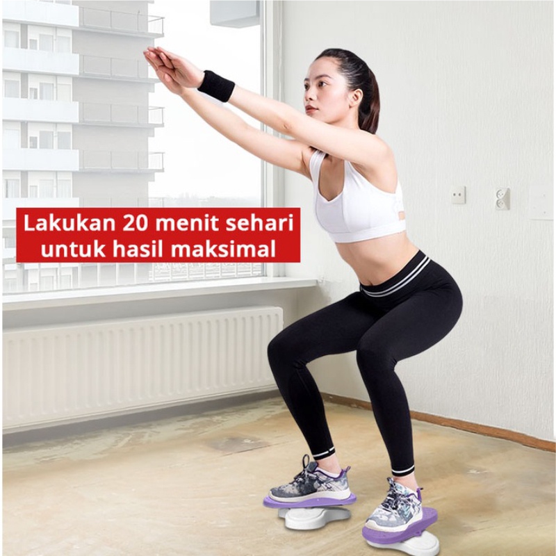 Waist Twisting Magnetic Alat Olahraga Fitness Pelangsing Perut Paha Pinggul Magnetic Trimmer Piring Senam Duo Power Twister