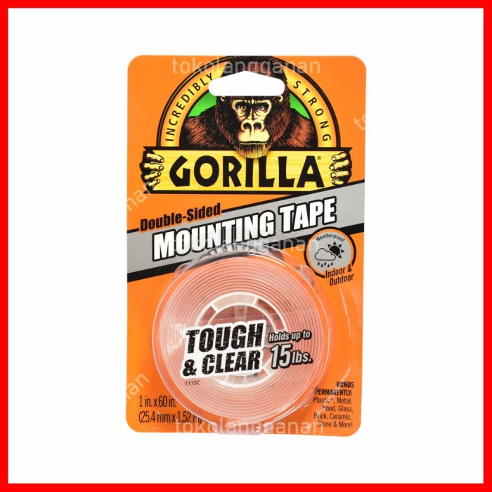

Double Tape Gorilla Double Tape Tough & Clear 2.5 Cm