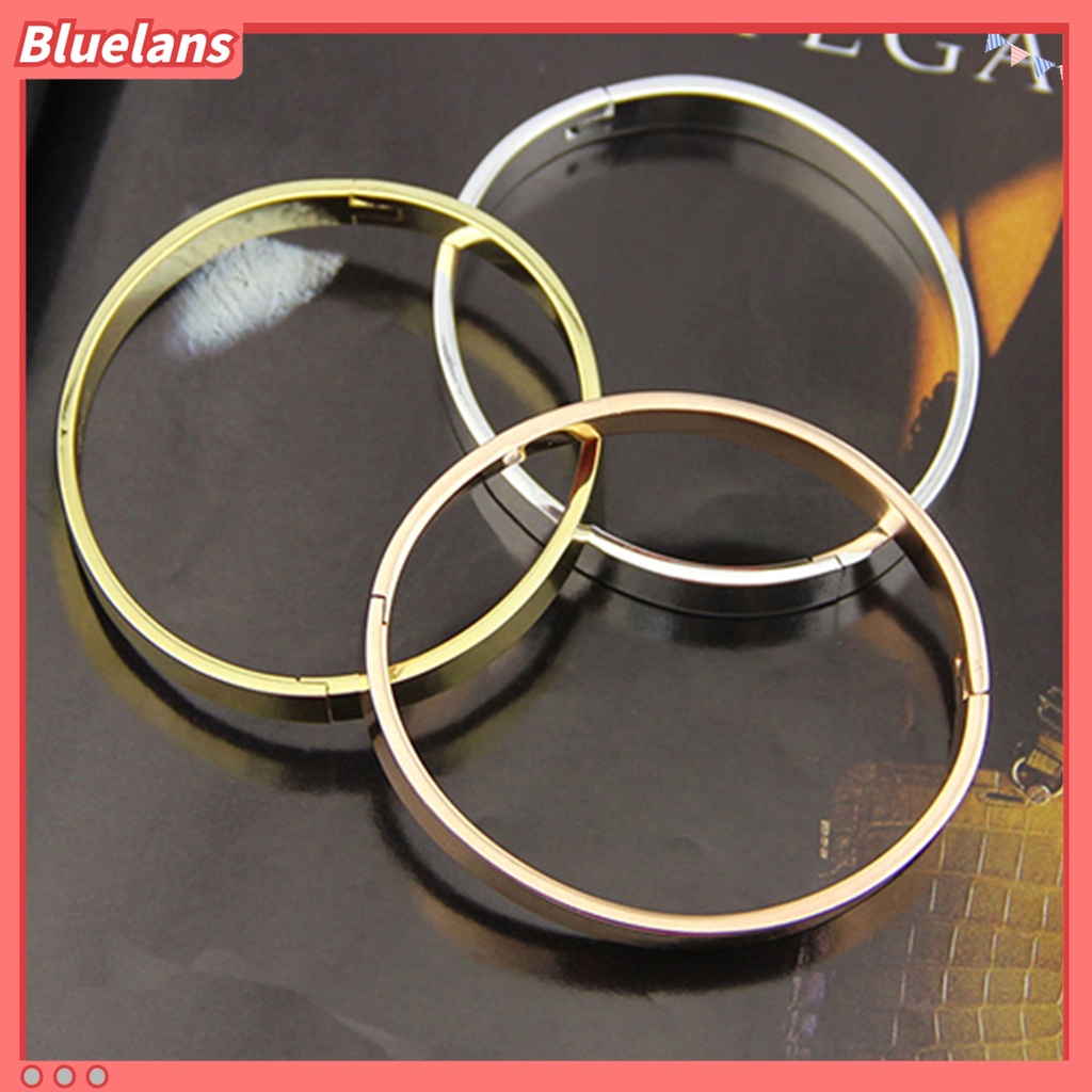 Gelang Bahan Tembaga Lapis Kulit Gaya Elegan Untuk Unisex