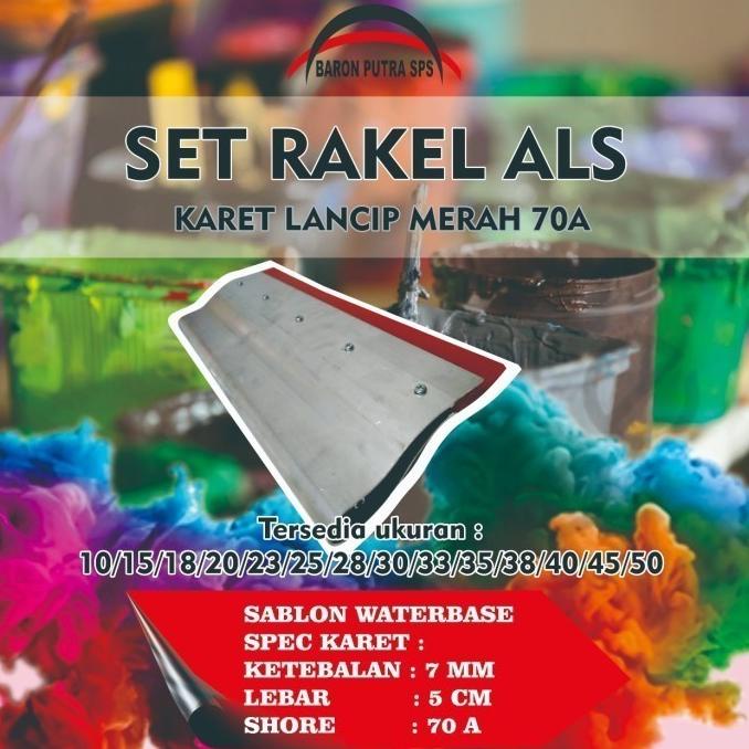 

}}}}}}] SET RAKEL ALS KARET MERAH LANCIP 70A 25 CM