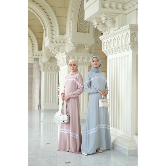 Ounadoutfit Fatimah dress wanita premium | dress kondangan | baju muslimah | outfit pengajian | baju muslim wanita | dress kondangan | abaya muslim | dress abaya