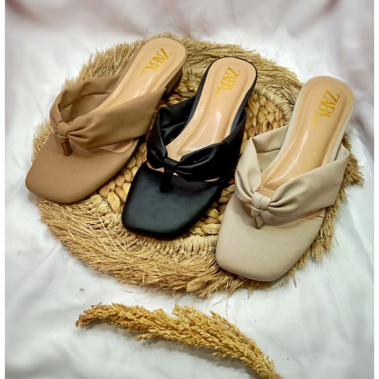 sandal jepit wanita. terbaru hak 3cm