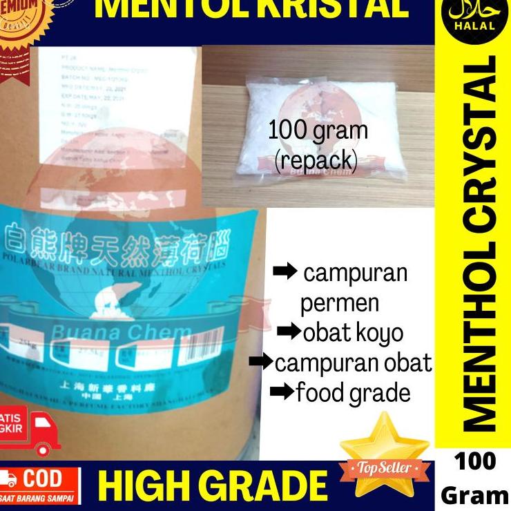 

art3j3Ix--Menthol Crystal Food Grade / Mentol Kristal 100 GR Murni