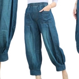 Celana Santai Pinggang Karet | Baggy Pants Wanita