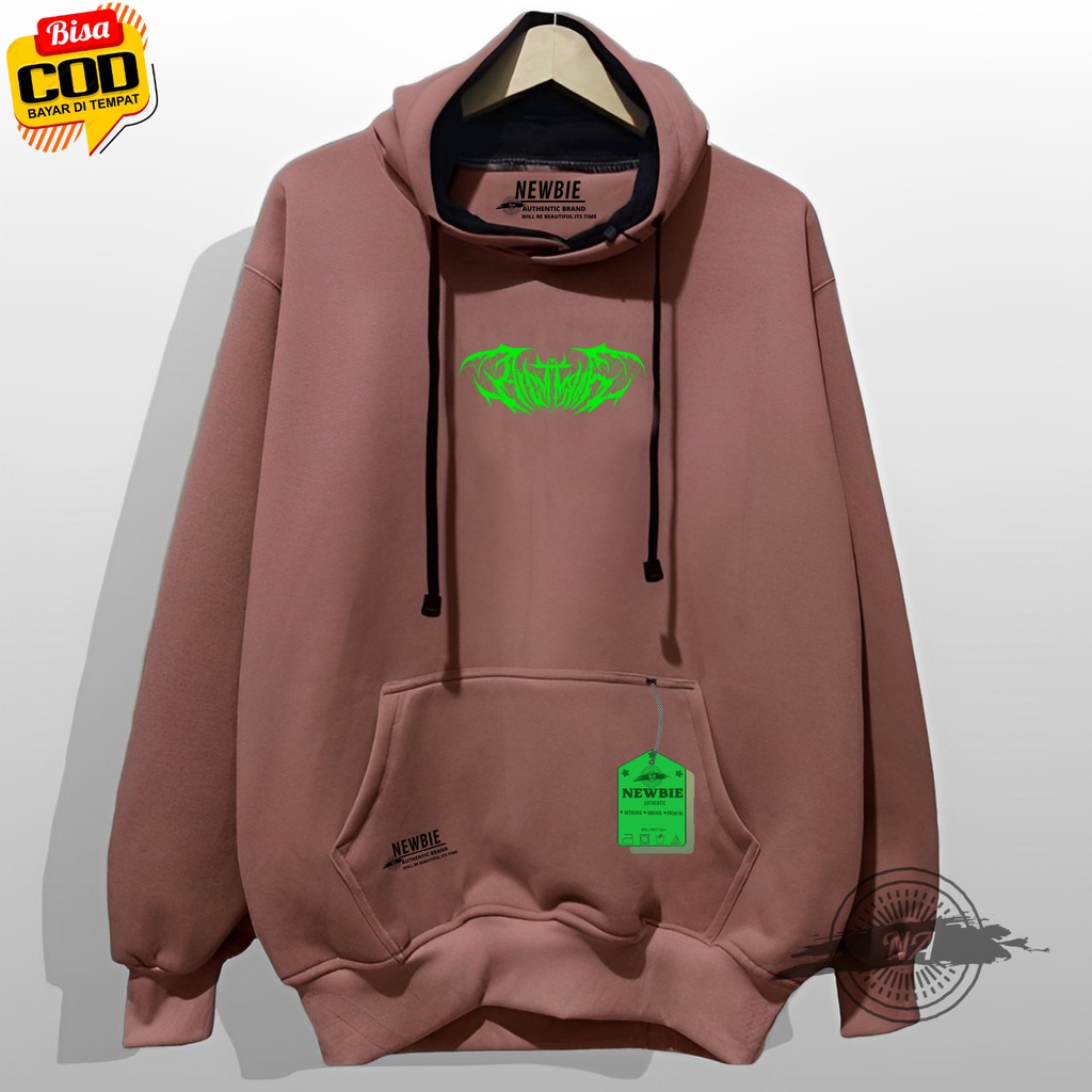 Jaket hoodie pria distro keren tebal ori distro warna mocca METAL hoodie distro original brand tebal cowo sweater pria distro original tebal import newbie authentic zipper hoodie wanita korean style jumbo suwiter cewek model terbaru