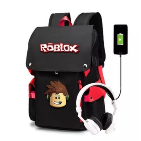 tas ransel pria Tas Sekolah Anak Laki Laki SD Roblox Kualitas Premium TK SD SMA SMP - Merah Elegant(