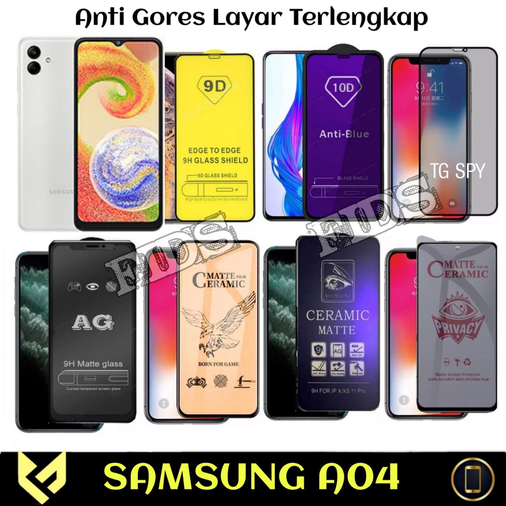 (PROMO PAKET 2IN1) SAMSUNG A04 GAnti Gores Layar Free Anti Gores Camera Belakang Handphone Premium