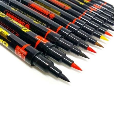 

⤴ Snowman Brush pen 24 Warna Set - Lettering - Kaligrafi - Arts - Brushpen BM-24 MURAH ↻