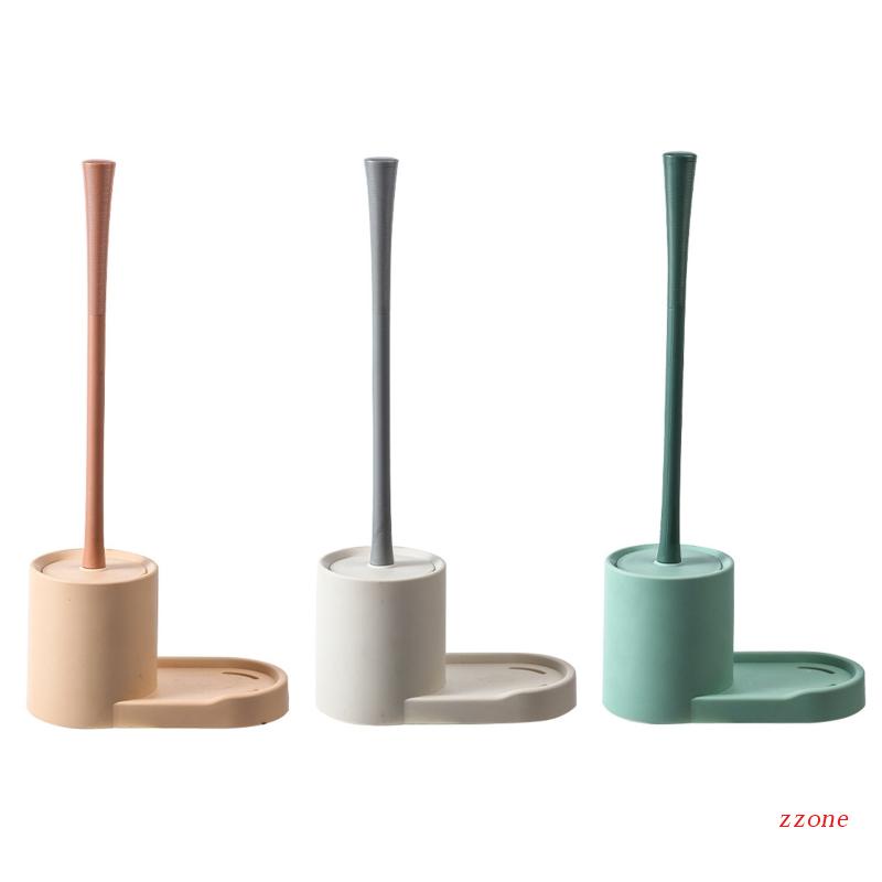Set Sikat Pembersih Toilet Flexible Dengan Holder Untuk Kamar Mandi
