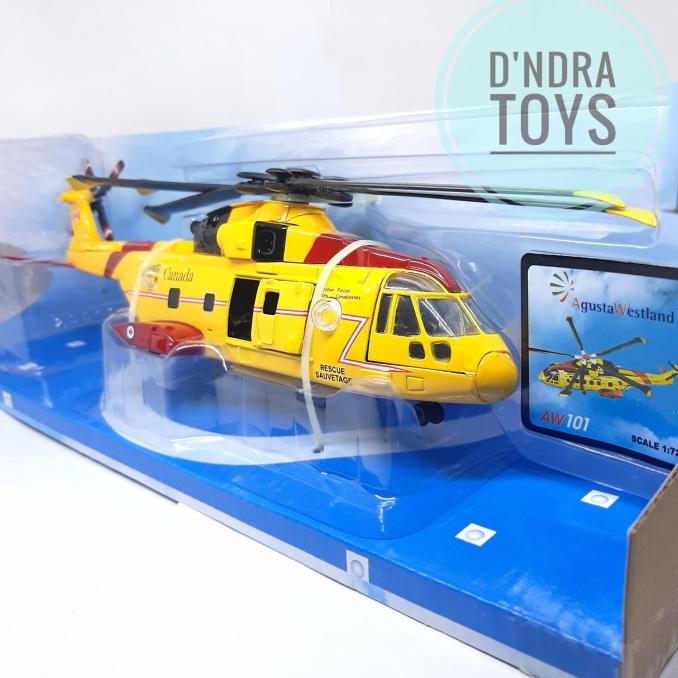 Promo Diecast Skypilot Miniatur Pesawat Helicopter Agusta Westland Aw 101