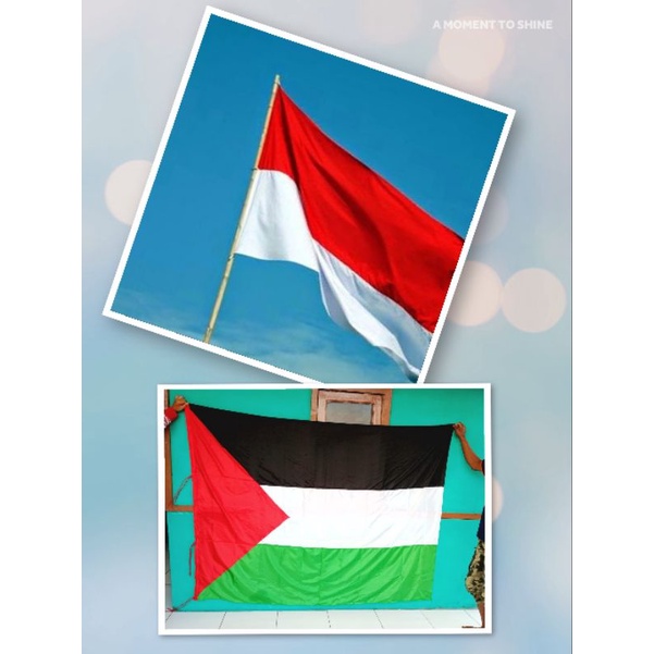 Jual Bendera Palestina And Indonesia Ukuran 60cmx40cm Shopee Indonesia