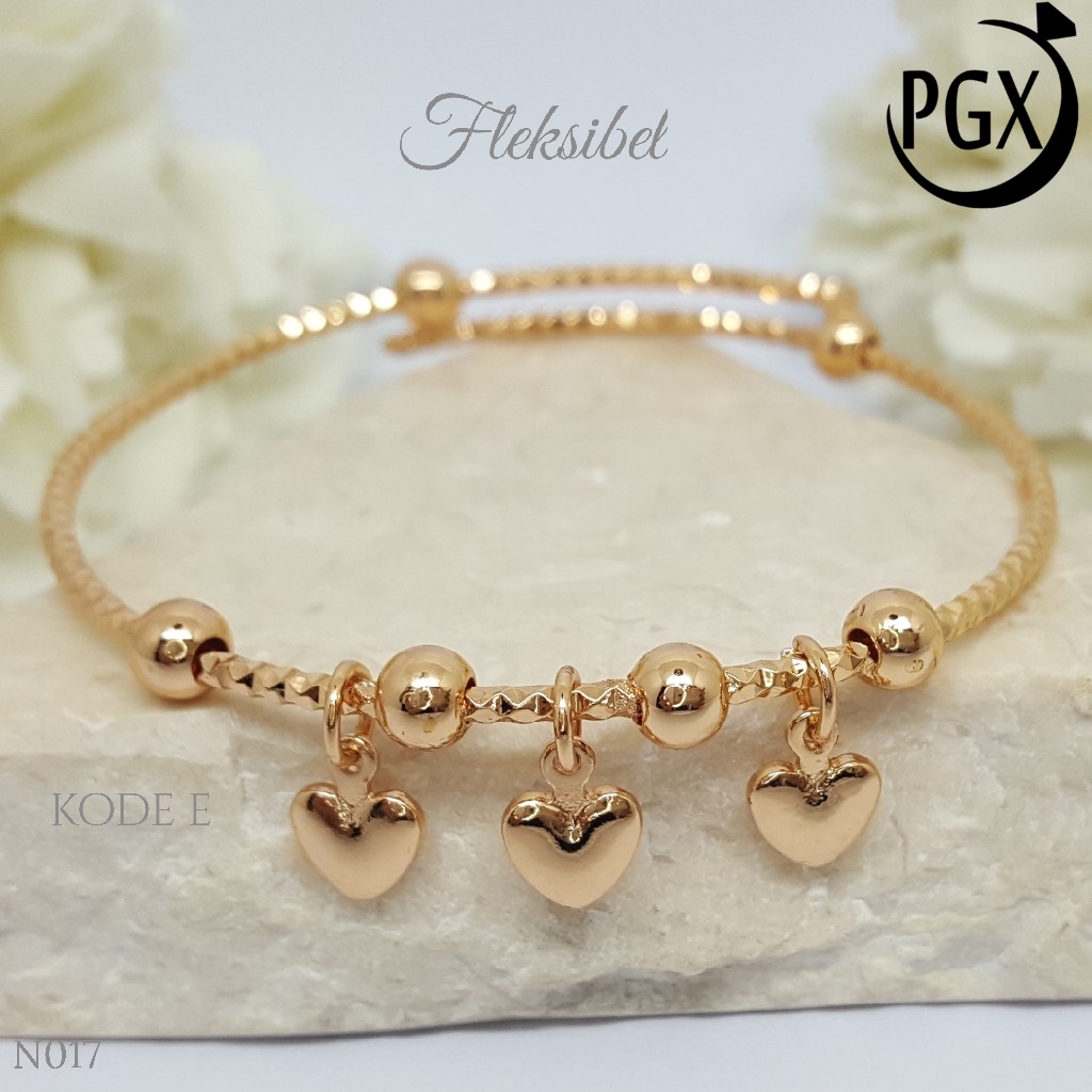 PGX Gelang Anak Xuping Aksesoris Perhiasan Bangle Bangkok Lapis Emas Premium - N017