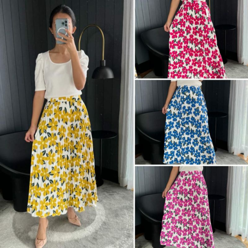 ROK PRISKET Motif BUNGA BESAR